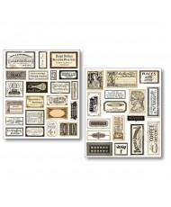 Sticker Set 10/Pkg Vintage scripts