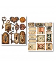 Grungy Tags Sticker Set 10/Pkg