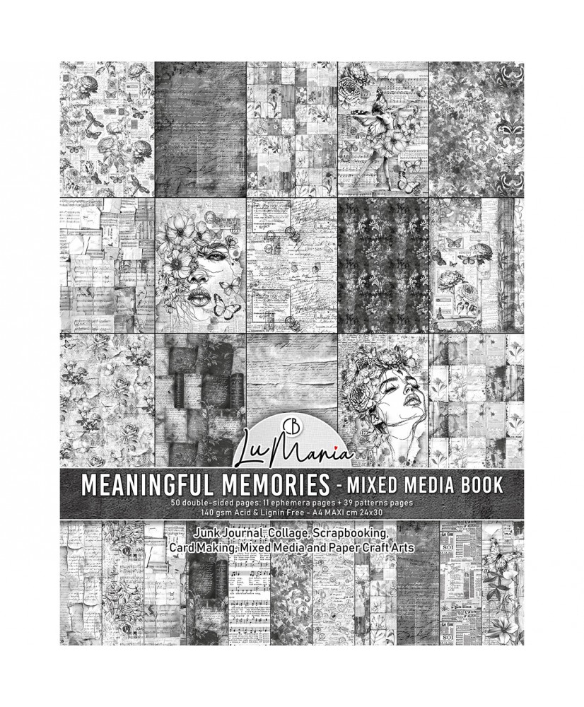 Mixed Media book Meaningful Memories A4 Maxi 50Pg