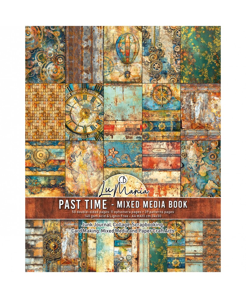 Mixed Media book Past Time A4 Maxi 50Pg