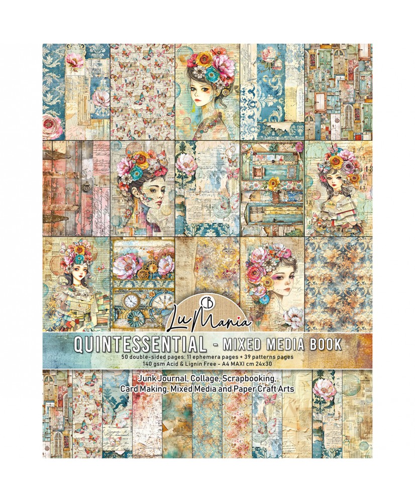 Mixed Media book Quintessential A4 Maxi 24Pg