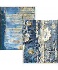 Mixed Media book Urban Blue Denim A4 Maxi