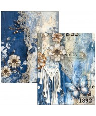 Mixed Media book Urban Blue Denim A4 Maxi