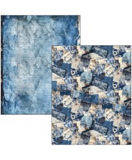 Mixed Media book Urban Blue Denim A4 Maxi