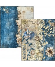 Mixed Media book Urban Blue Denim A4 Maxi