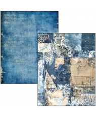 Mixed Media book Urban Blue Denim A4 Maxi