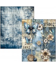 Mixed Media book Urban Blue Denim A4 Maxi