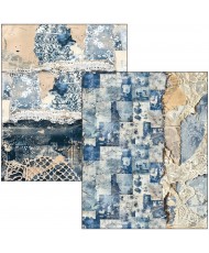 Mixed Media book Urban Blue Denim A4 Maxi