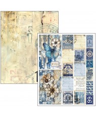 Mixed Media book Urban Blue Denim A4 Maxi