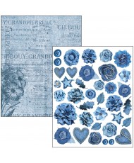 Mixed Media book Urban Blue Denim A4 Maxi