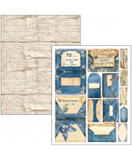 Mixed Media book Urban Blue Denim A4 Maxi