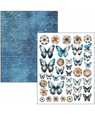 Mixed Media book Urban Blue Denim A4 Maxi