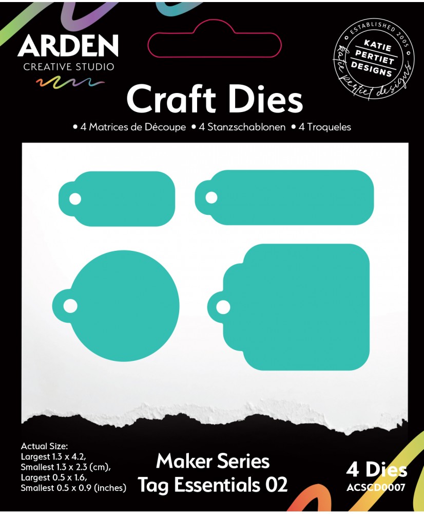 Maker Series Tag Essentials Craft Die Set 4Dies