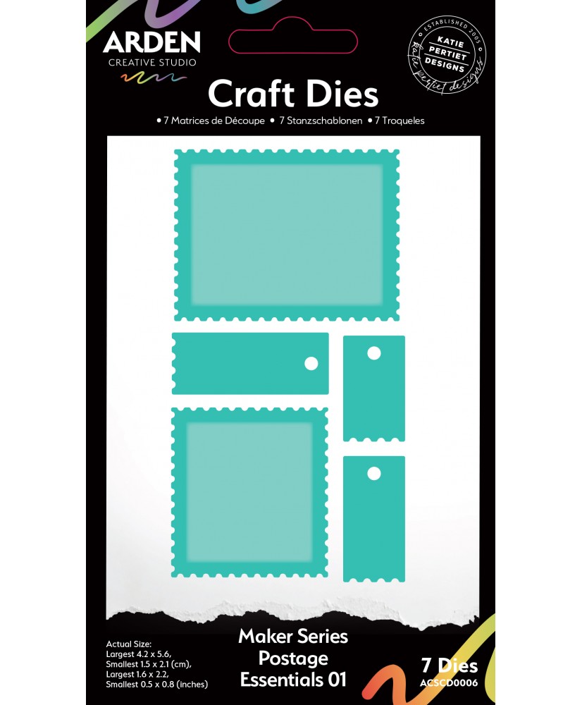 Maker Series Postage Essentials Craft Die Set 5pc