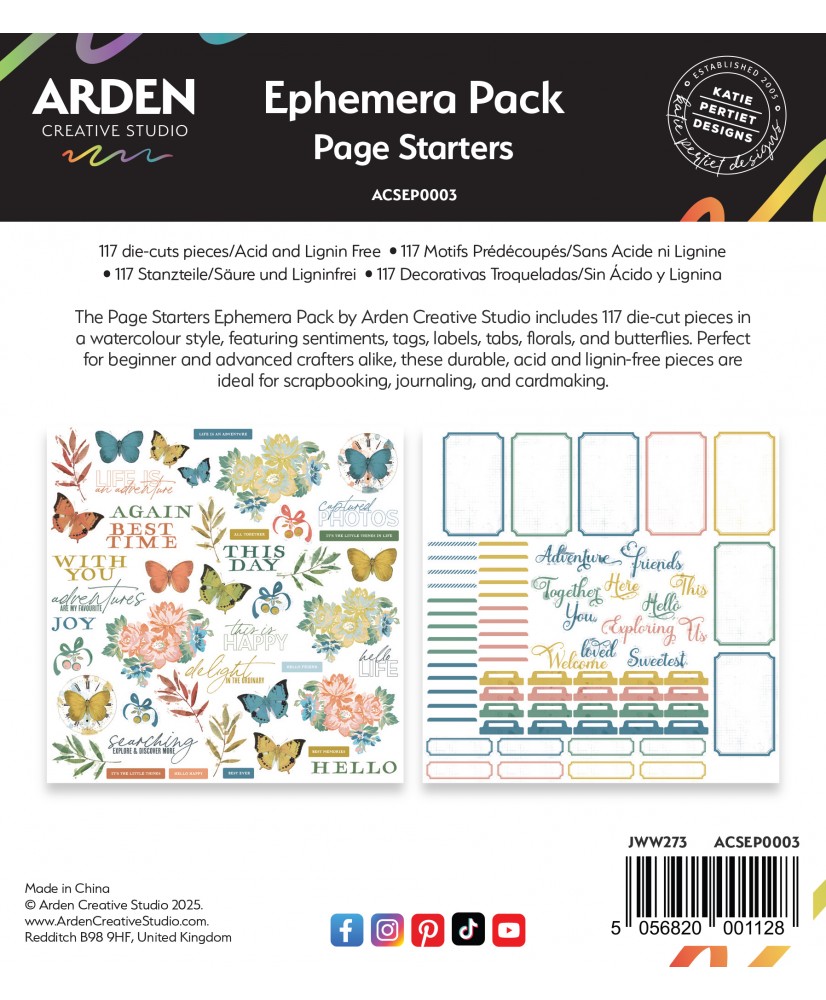 Page Starters Ephemera Pack 117Pc