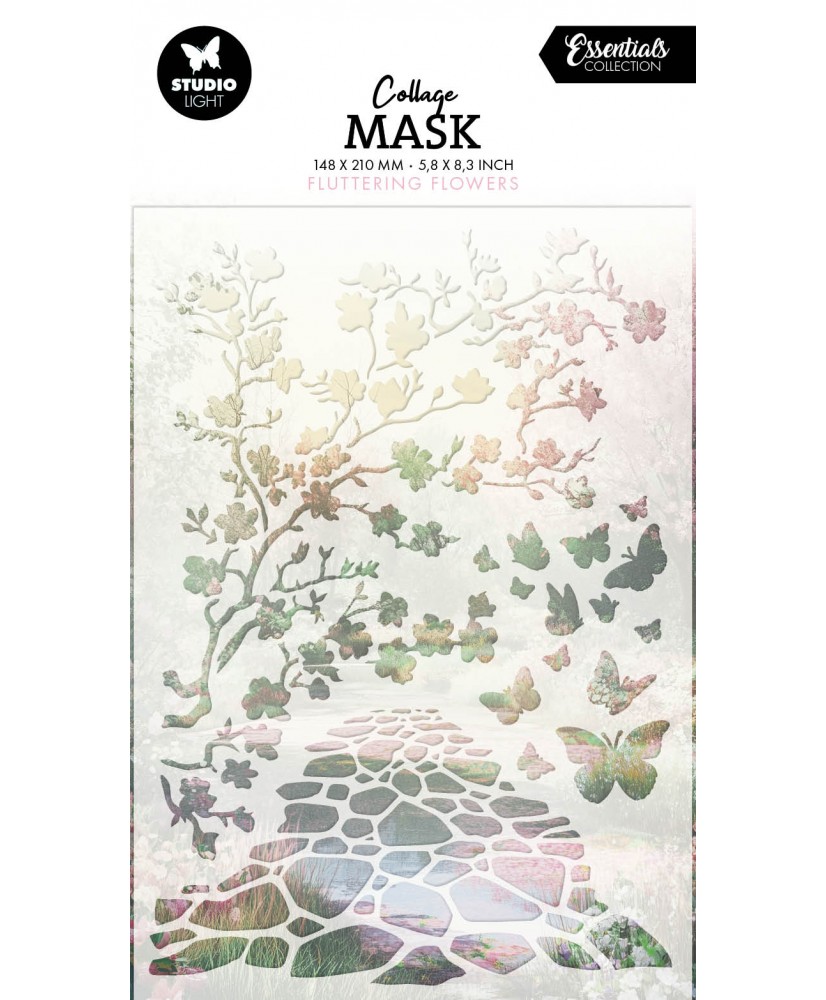 SL Mask Fluttering Flowers 148x210x1mm 1 Pieces