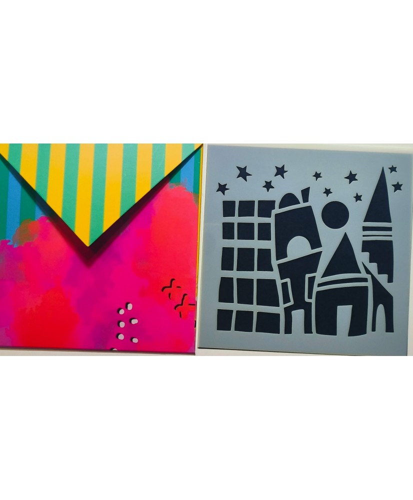 Stencil - Stary Houses