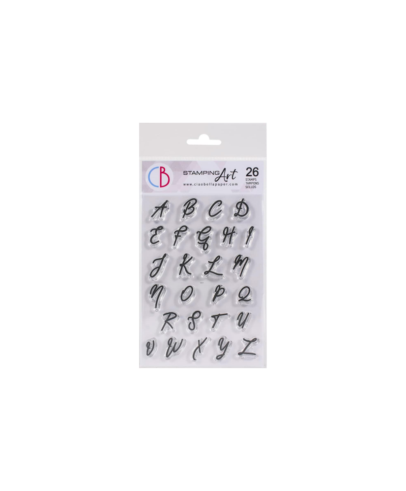 copy of Clear Stamp Set 4x6 Muse Uppercase Alphabet