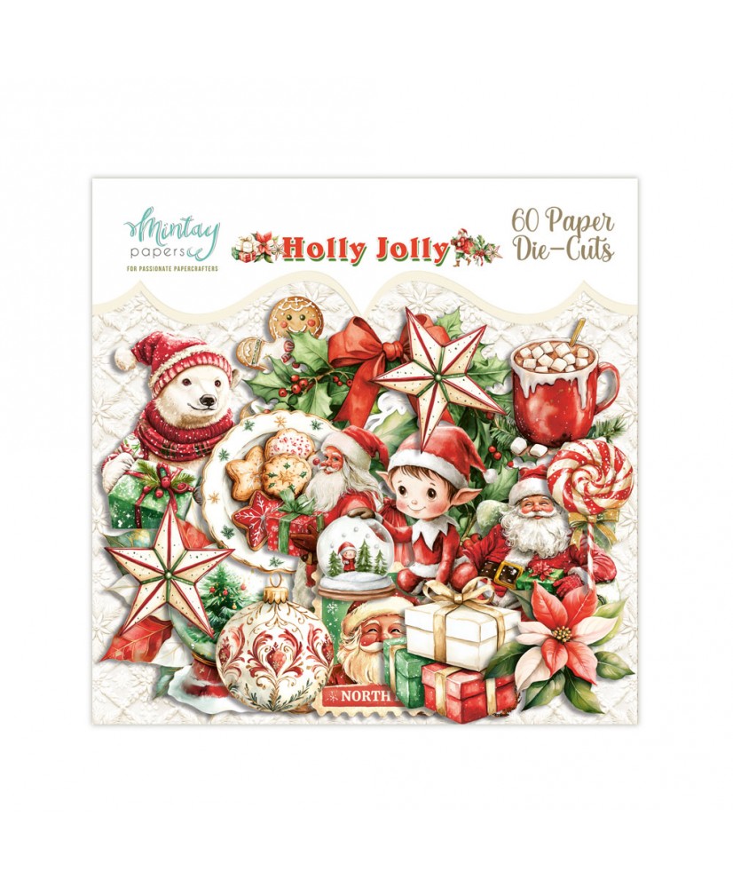 Holly Jolly - Paper Die-Cuts - , 60pcs
