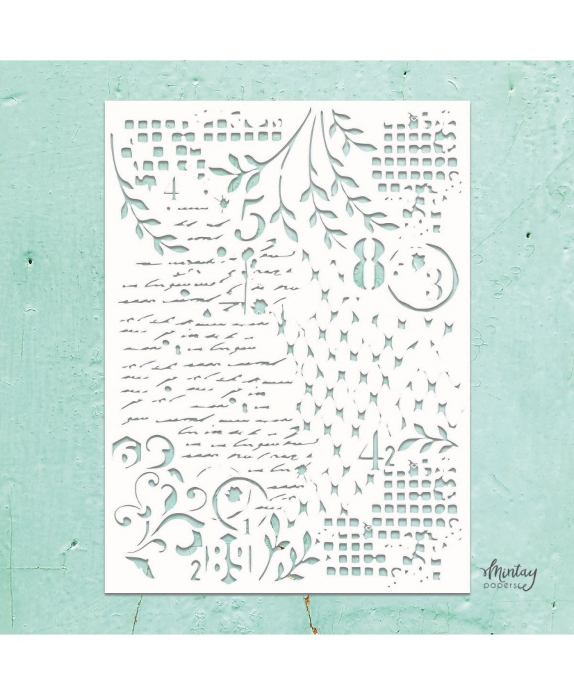 Mintay Kreativa - 6 x 8 Stencil - Mixed 4