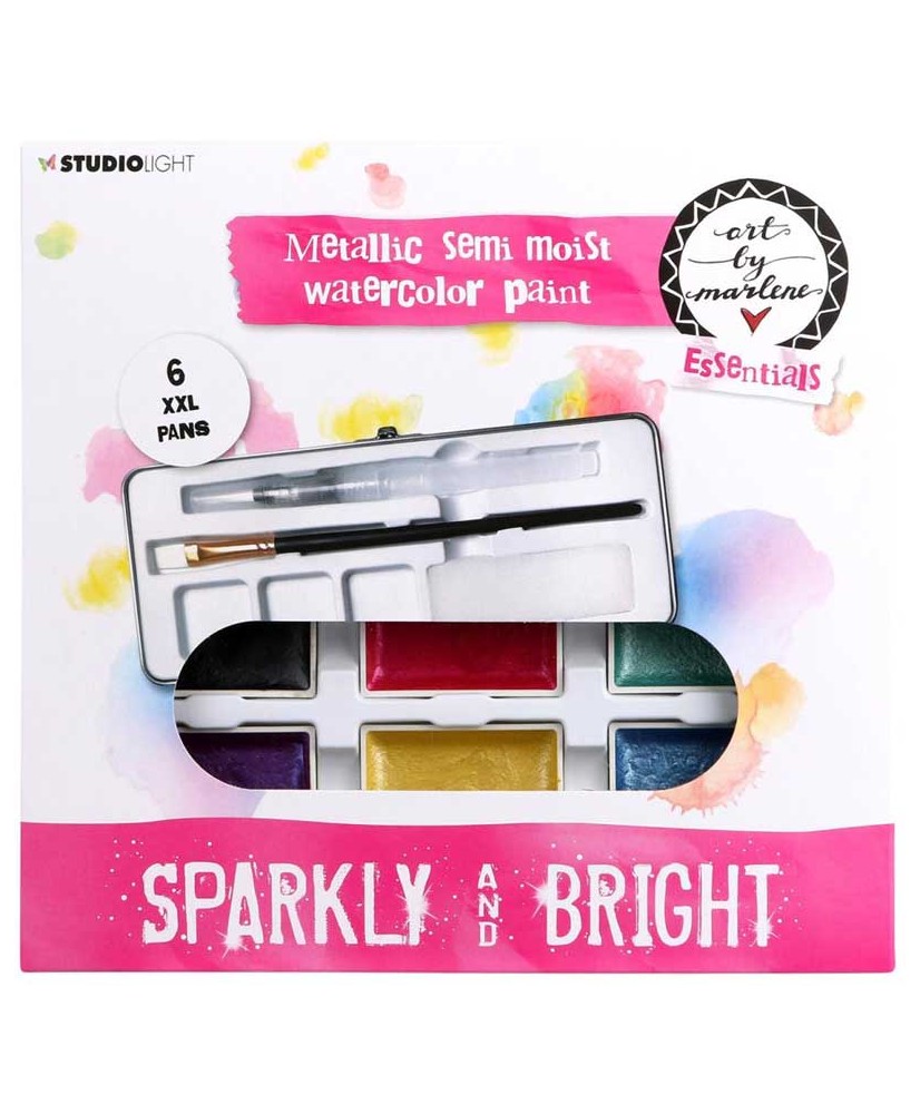 ABM Metallic Semi Moist Watercolour Paint