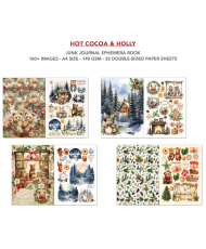 Ephemera Book Hot Cocoa & Holly A4 32/Pkg