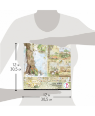 Aesop’s Fables Paper Pad 12″x12″ 12/Pkg