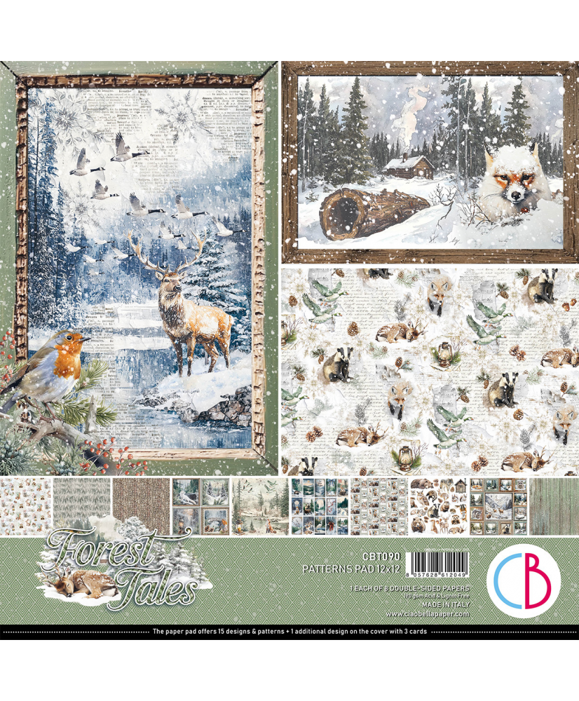 Forest Tales Patterns Pad 12x12 8/Pkg