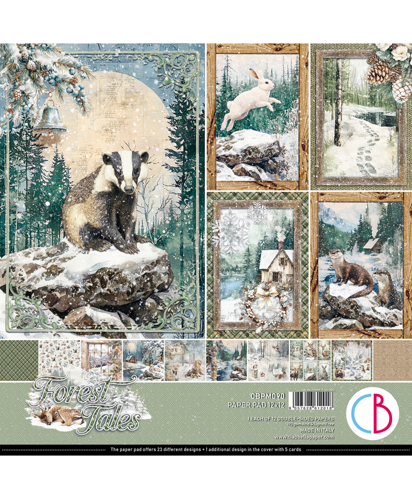 Forest Tales Paper Pad 12x12 12/Pkg