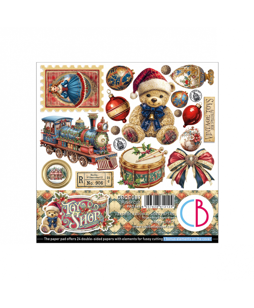 Toy Shop Fussy Cut Pad 6x6 24/Pkg