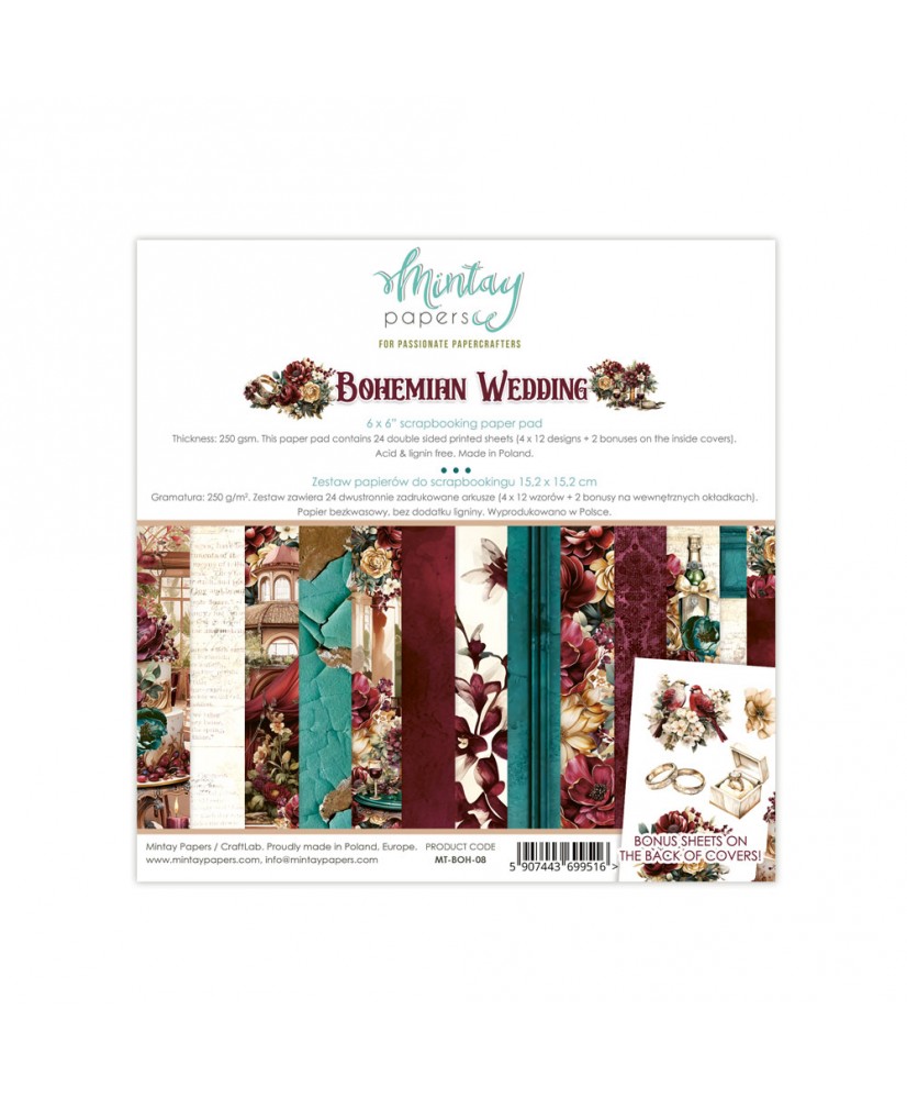 Bohemian Wedding - 6 x 6 Paper Pad