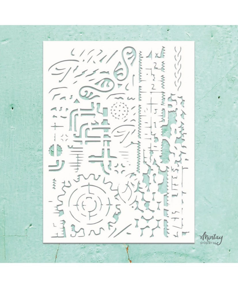 Mintay Kreativa - 6 x 8 Stencil - Hearts
