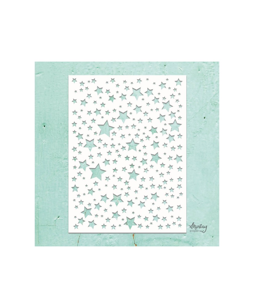 Mintay Kreativa - 6 x 8 Stencil - Stars