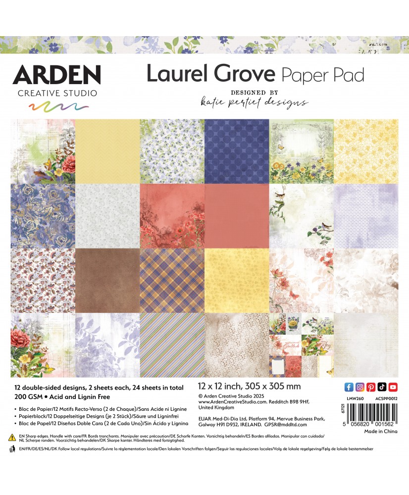 Laurel Grove 12x12in Paper Pad