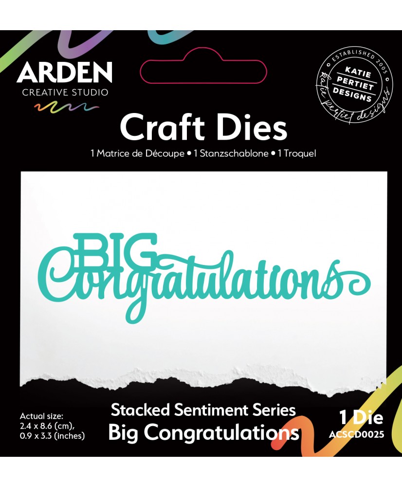 Sentiment Series Big Congratulations Craft Die