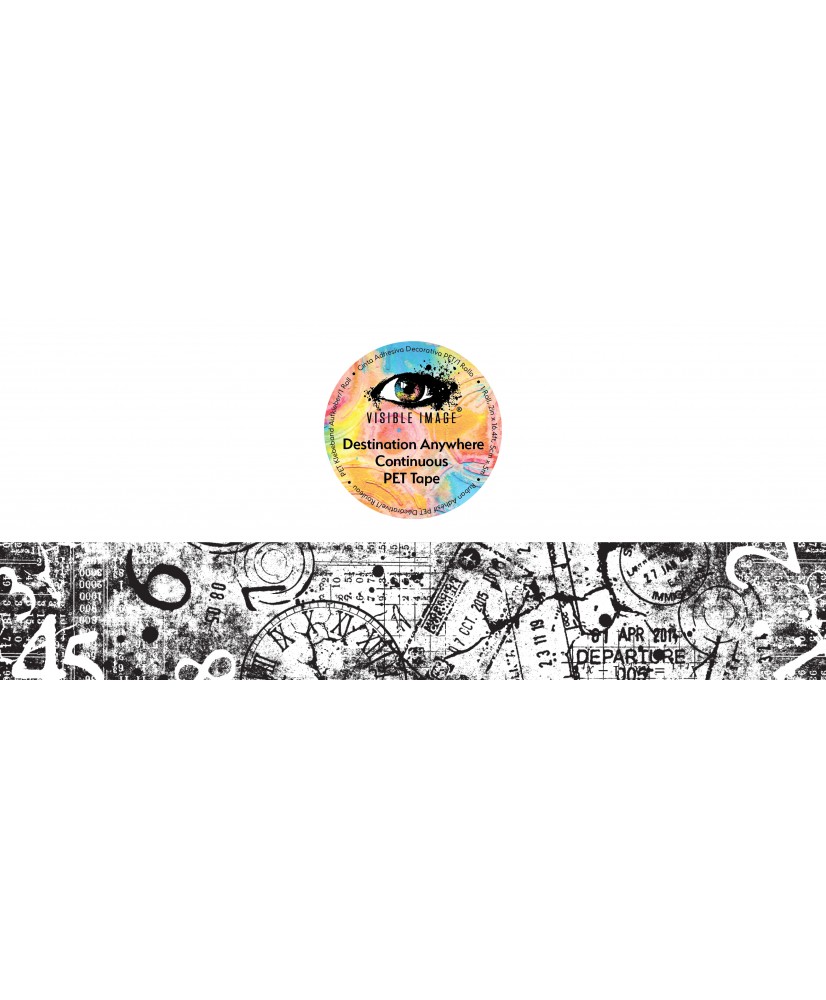 Visible Image Destination Anywhere Continuous PET Tape