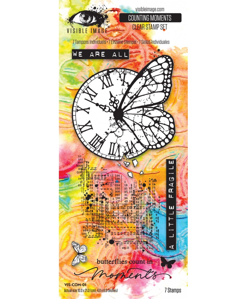 Visible Image Counting Moments 4in x 8in Stamp Set
