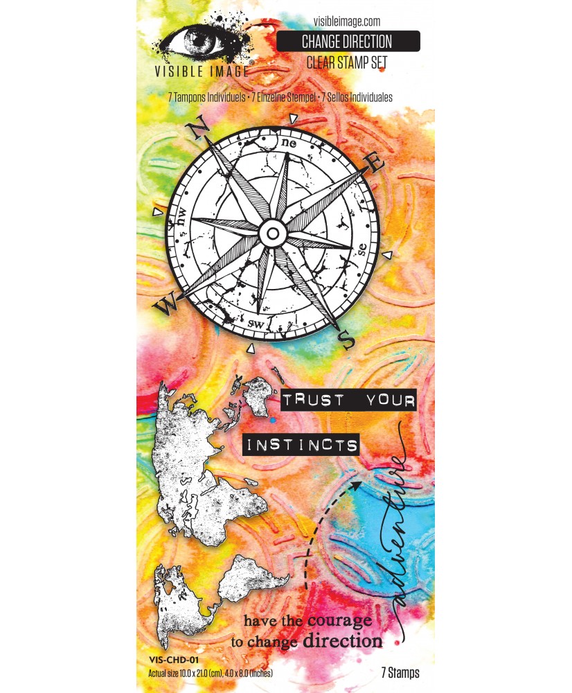 Visible Image Change Direction 4in x 8in Stamp Set