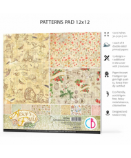 Aesop’s Fables Patterns Pad 12″x12″ 8/Pkg