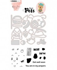 KJ Stamp & Cutting Die “Building Pets” Dog Missees Nr04