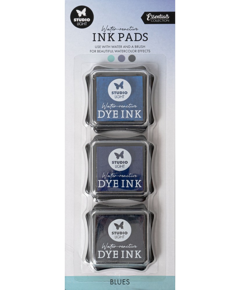 SL Water-reactive Ink Pads Blues 80x240x21mm 3 PC