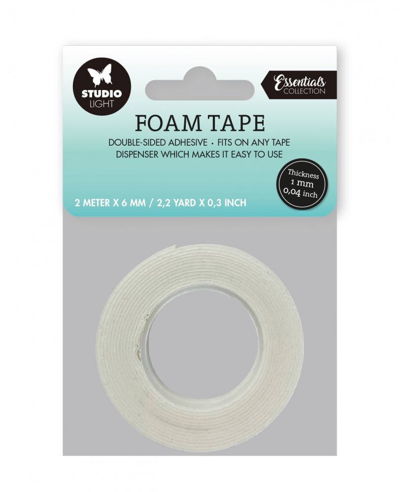 SL Doublesided foam tape 1mm thick - 0,6mmx2m