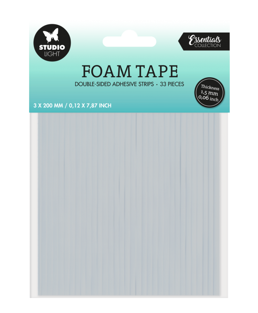 SL Doublesided foam tape Strips 3x200x1,5mm 33 PC