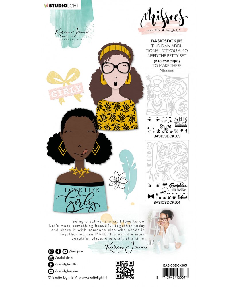 Karin Joan Die Cut & Stamp Missees Carol