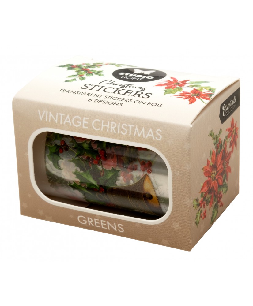 Clear Stickers Vintage Figures 6 Designs 5m