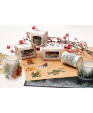 Clear Stickers Vintage Figures 6 Designs 5m