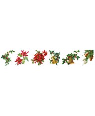 Clear Stickers Vintage Figures 6 Designs 5m