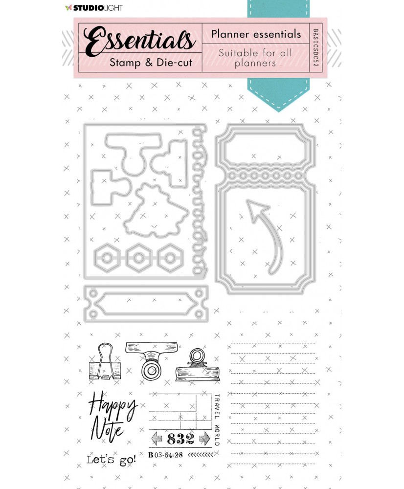 Stamp & Die-cut Grunge Planner 160x280mm