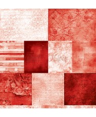 Red Mood - Set Of Papers 6x6