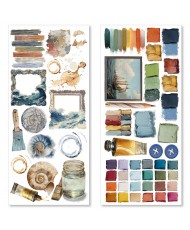 Stickers An artist journey transparent adhesive sheets 5Pg